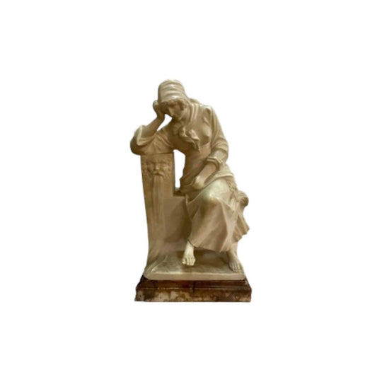 French Carrara marble figure