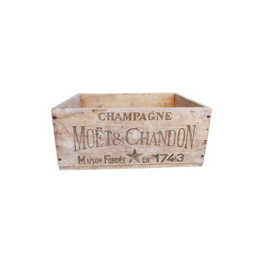 French champagne crate by Moet and Chandon
