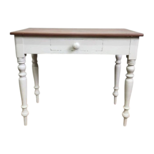 French Country Hall Table with Faux Drawer