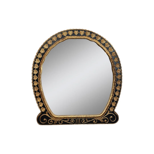 French Empire style oval gilt mirror