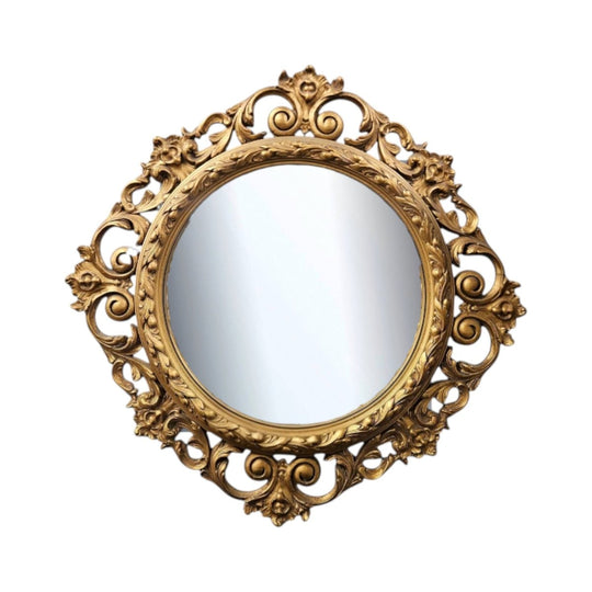 French Gilded Convex Mirror