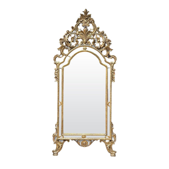 French giltwood pointed mirror c.1860