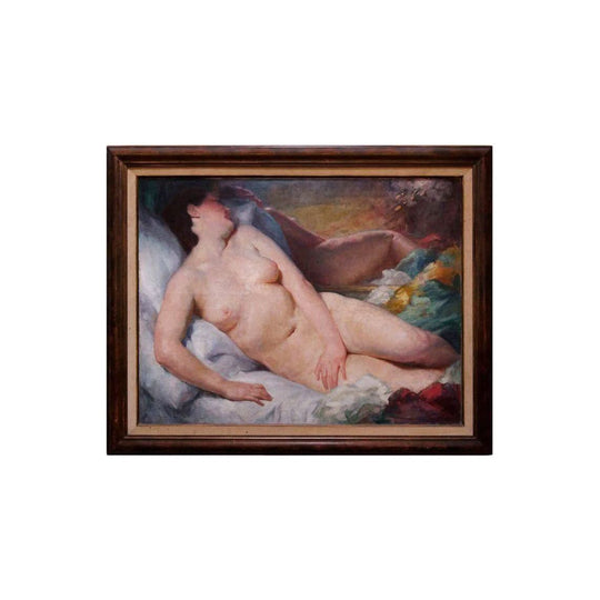 French impressionist large nude oil painting