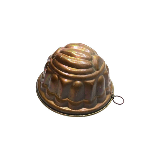 French kitchen copper aspic jelly mould