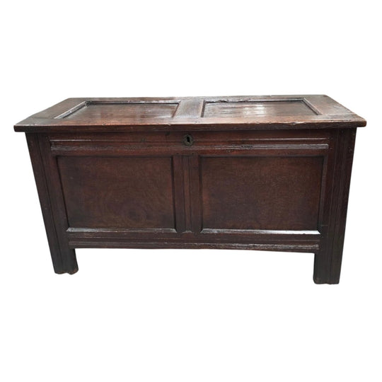 French Oak Blanket Chest Early 19th Century