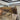 French Oak Kitchen Table With Two Drawers | Bazaa | Designer, Vintage and Antique Furniture