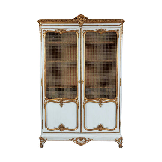 French Parcel Gilt Armoire