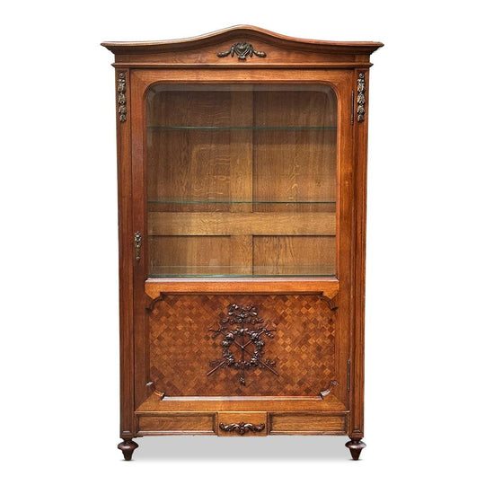 French parquetry display cabinet c.1890