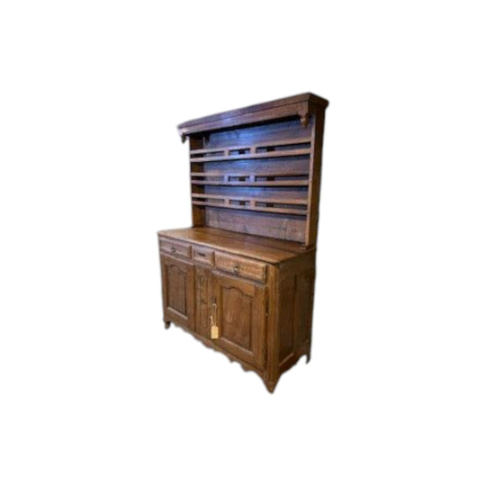 French provincial louis XVI two-piece dresser Cherrywood