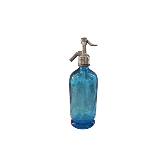 French Soda Siphon Cabanel & Lingry Blue  Circa 1930
