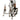 French Vintage Wrought Iron Chandlelier | Bazaa | Designer, Vintage and Antique Furniture