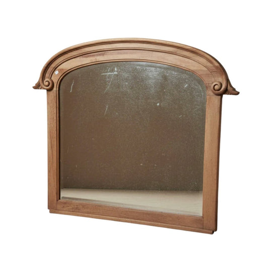 French Walnut Mantle Mirror - Antique Vintage Furniture