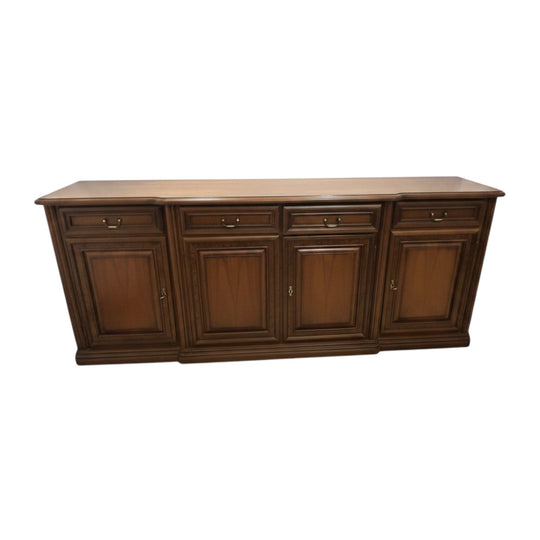 Vintage Italian Maronese Timber Buffet / Sideboard – 4 Door, 4 Drawer