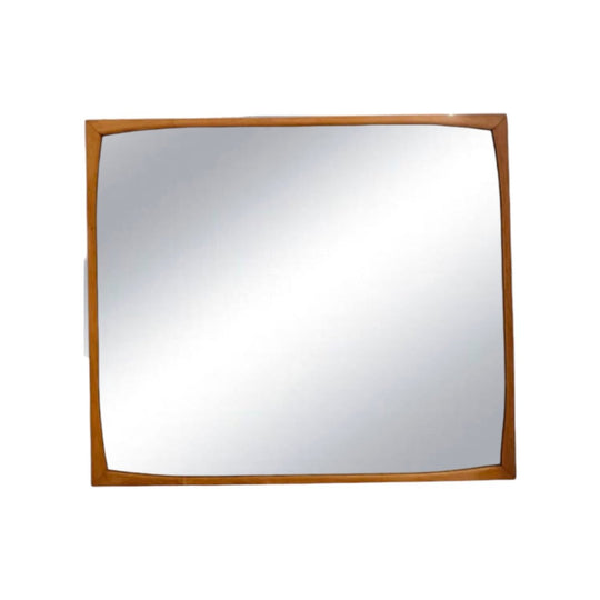 Fully Restored MCM Retro Solid Teak Mirror