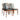 Fully Restored Noblett T-Back 'Boston' Dining Chairs Set of 4 - Black Vinyl | Bazaa | Designer, Vintage and Antique Furniture