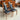 Fully Restored Noblett T-Back 'Boston' Dining Chairs Set of 4 - Black Vinyl | Bazaa | Designer, Vintage and Antique Furniture