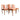 Fully Restored Parker T-Back Number 88 Dining Chairs Set of 4 - Terracotta (Rediscover) | Bazaa | Designer, Vintage and Antique Furniture