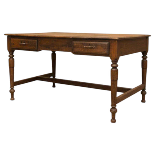 Anglo Indian Colonial Teak Desk