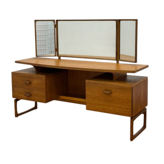 G Plan Quadrille Teak Dresser with Triple Mirror, c.1960s