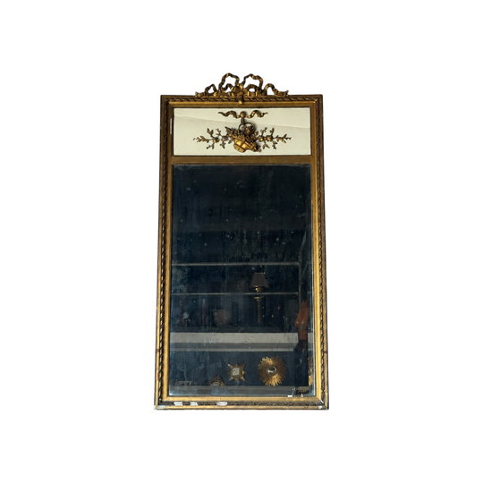 Antique Louis XVI Style Trumeau Mirror