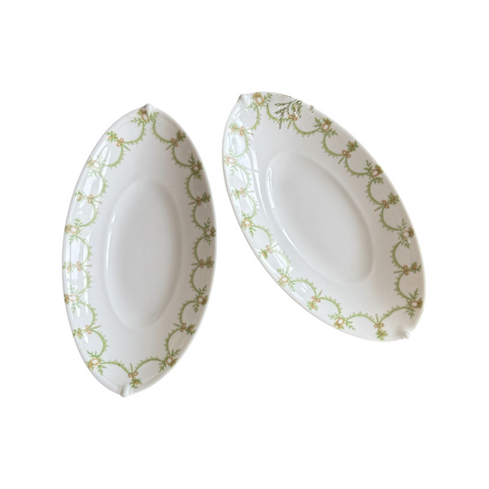 Set of Antique French oval dishes in Holiday Gift Box – Perfect Christmas Present