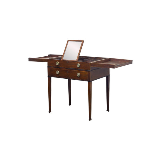 Gentleman's Mahogany Beau Brummell Dressing Table