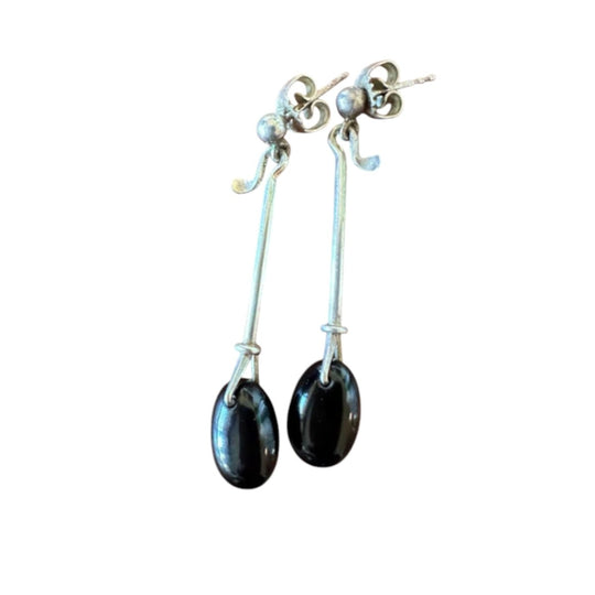 Georg Jensen VIVIANNA TORUN Long Earrings Black Agate
