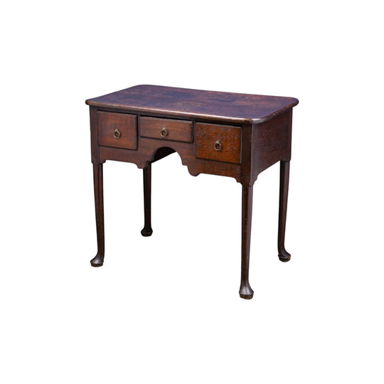 George I Oak Lowboy with Cabriole Legs