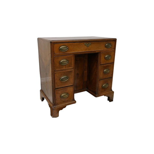 George II Walnut kneehole desk, C. 1730