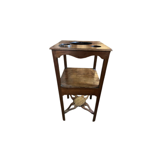 George III mahogany washstand, open top, C. 1785