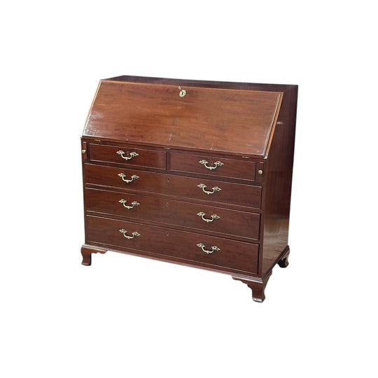George III mahogany writing bureau c.1820