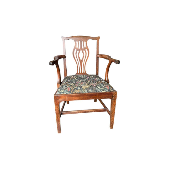 George III oak armchair, C. 1770