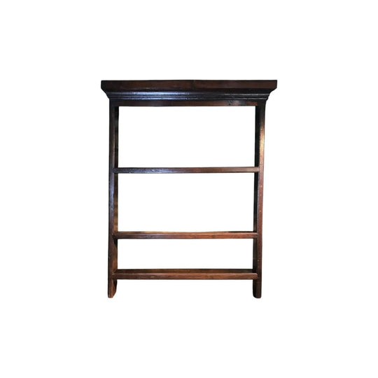 George III oak dresser rack, three shelves, c. 1790