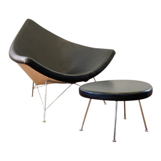 George Nelson for Herman Miller Model 5596 Coconut Chair and Stool, USA, 1955–1963