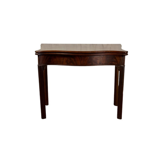 Georgian Chippendale Mahogany card table, c. 1775