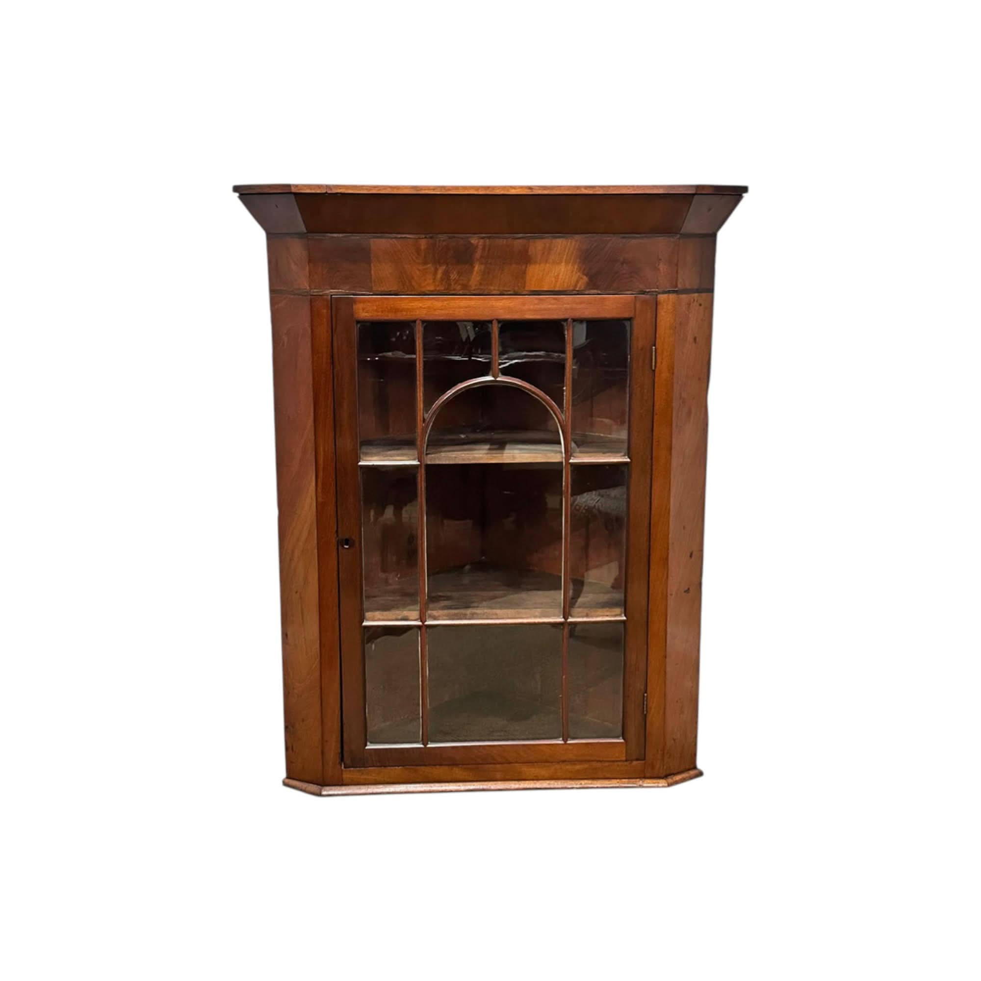 Georgian mahogany single door corner hanging cabinet c.1810 | Bazaa | Designer, Vintage and Antique Furniture