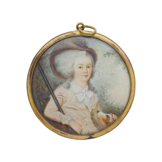 Georgian Miniature Double Sided Portrait Pendant
