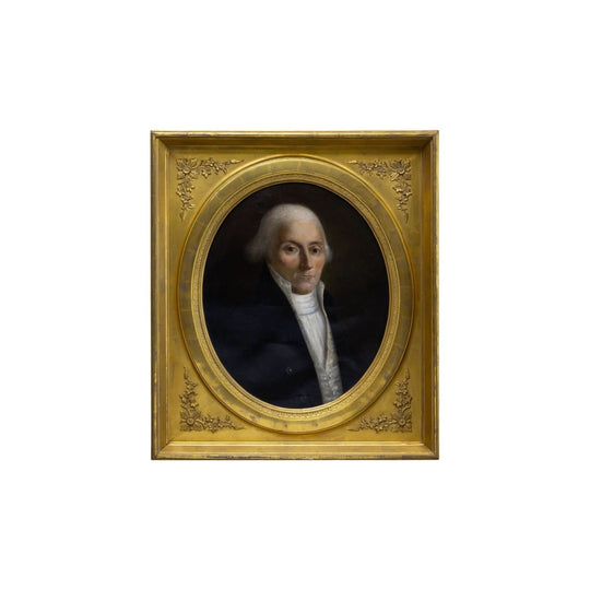 Georgian Portrait of a Gentleman in Original Water Gilt Frame