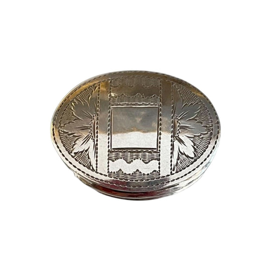 Georgian silver patch box
