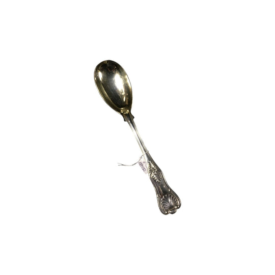 Georgian Style Kings Pattern .800 Silver serving spoon, German c.1900