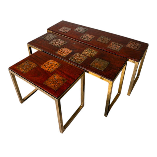 Gerard Havekes - Set of Three Side Tables, c. 1960s.