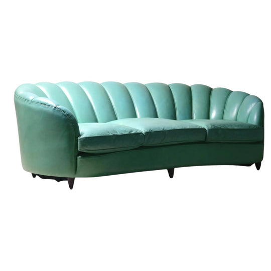 Gio Ponti for Casa e Giardino 'Shell' Sofa, 1940's Italy.