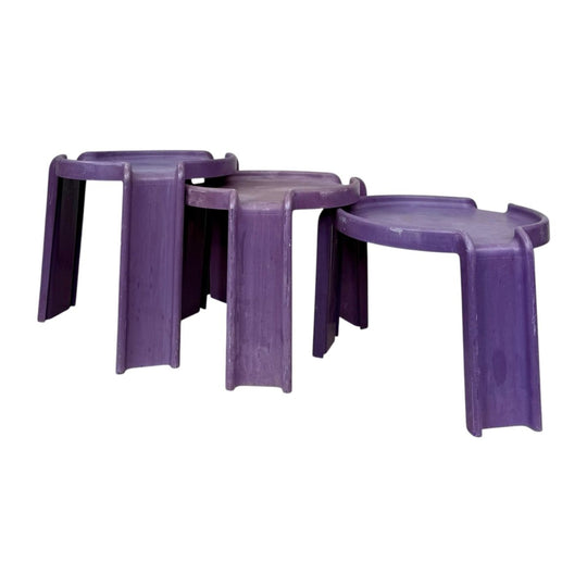 Giotto Stoppino for Kartell - Post-modern retro nesting side tables