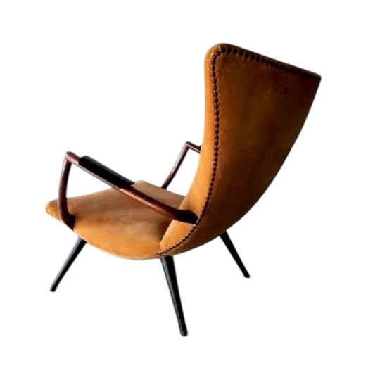 Giuseppe Scapinelli 1950’s Wingback Lounge chairs
