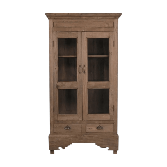GLASS DOOR  VINTAGE KITCHEN CABINET