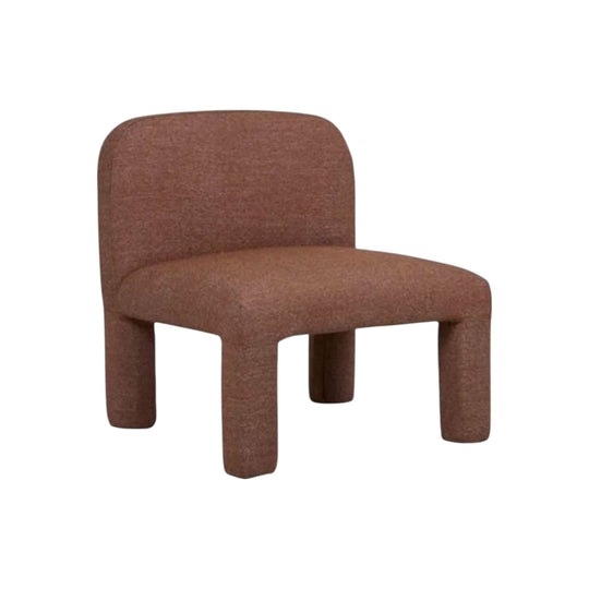 Globewest Hugo Arc occasional chair in rust speckle