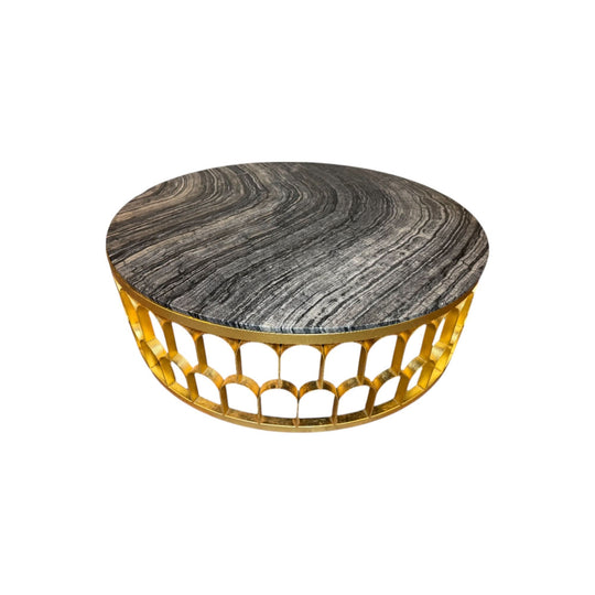 Gold and Marble Coffee Table