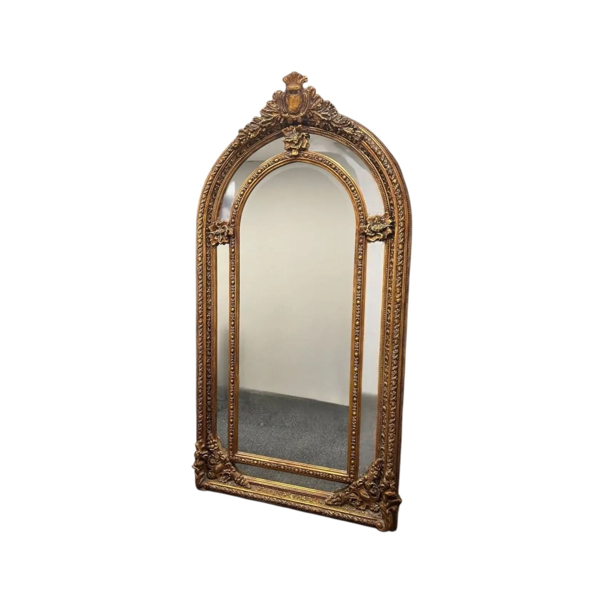 Gold Gilt Floor Mirror | Bazaa | Designer, Vintage and Antique Furniture