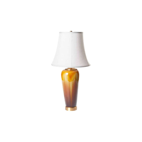 Gold glazed porcelain table lamp