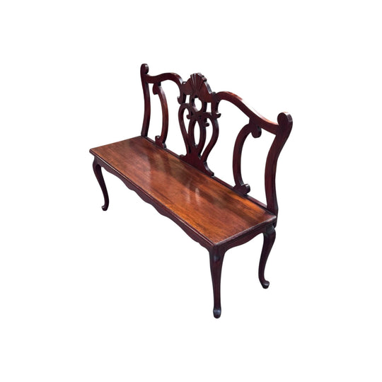 Gorgeous 19th Century French Provencal Walnut Bench